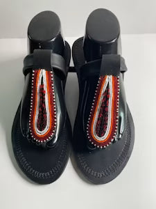 Tiger Eyes Massai Slippers