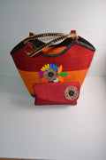Kente Woven Tote Bag – African-Inspired Handcrafted Handbag