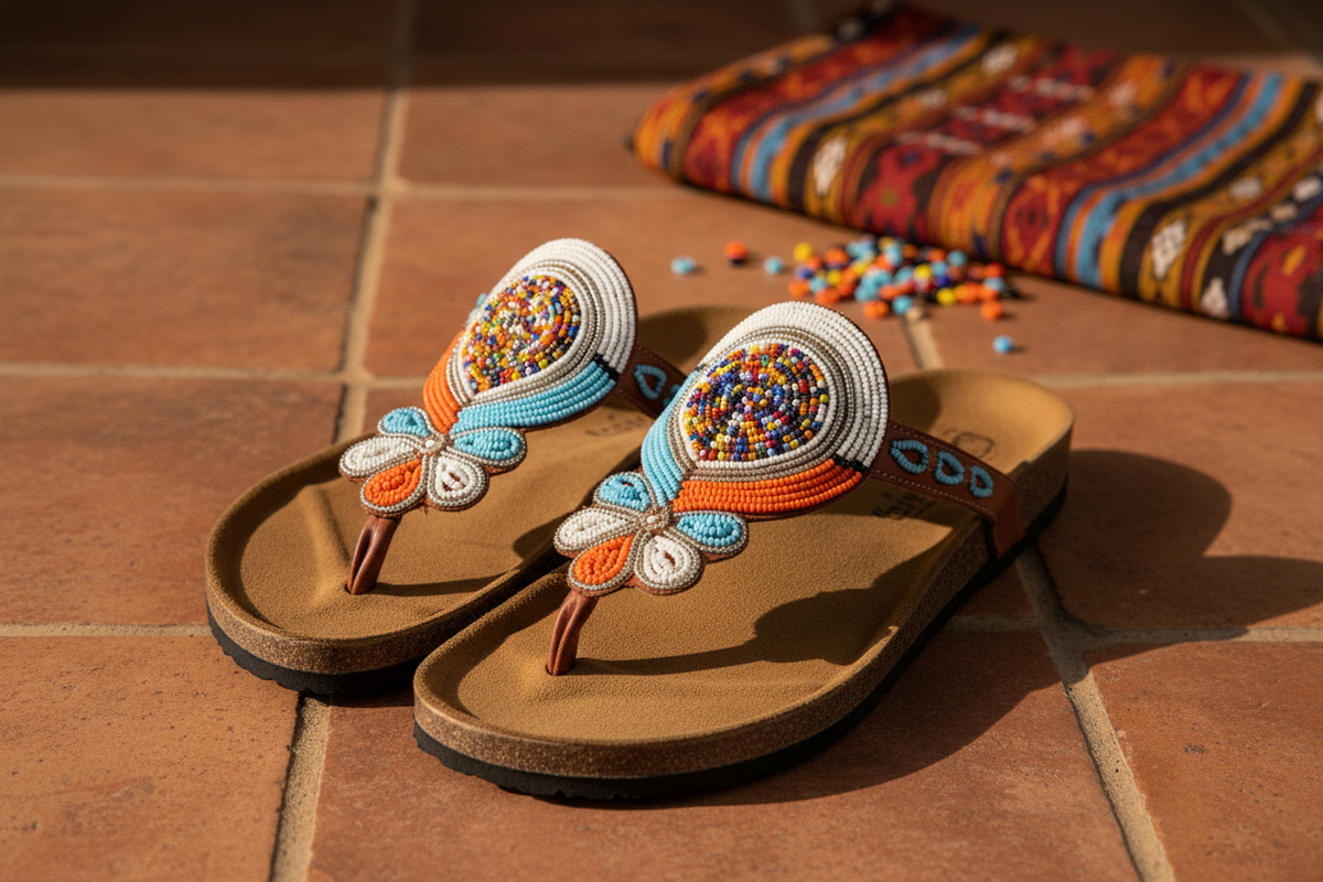 Beaded Maasai Sandals product image