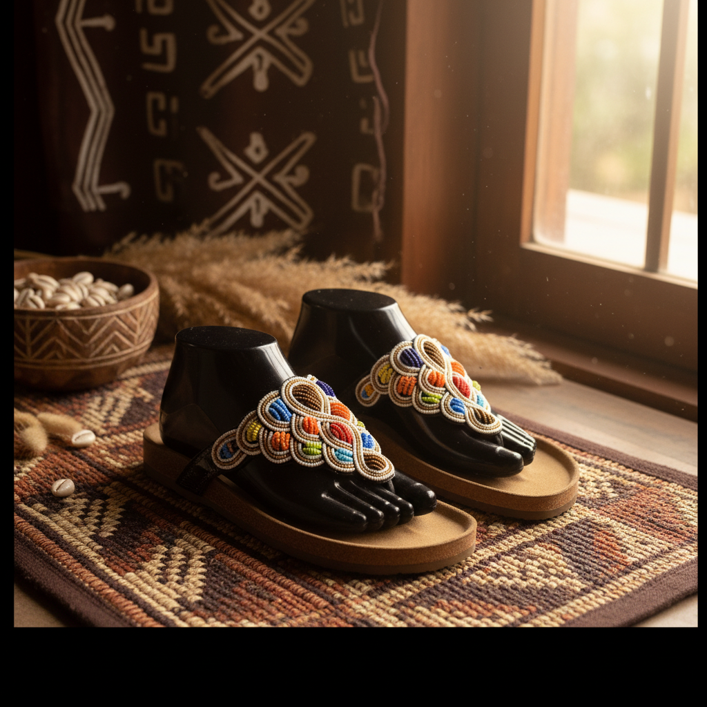 Maasai Beaded Sandals – Lifestyle