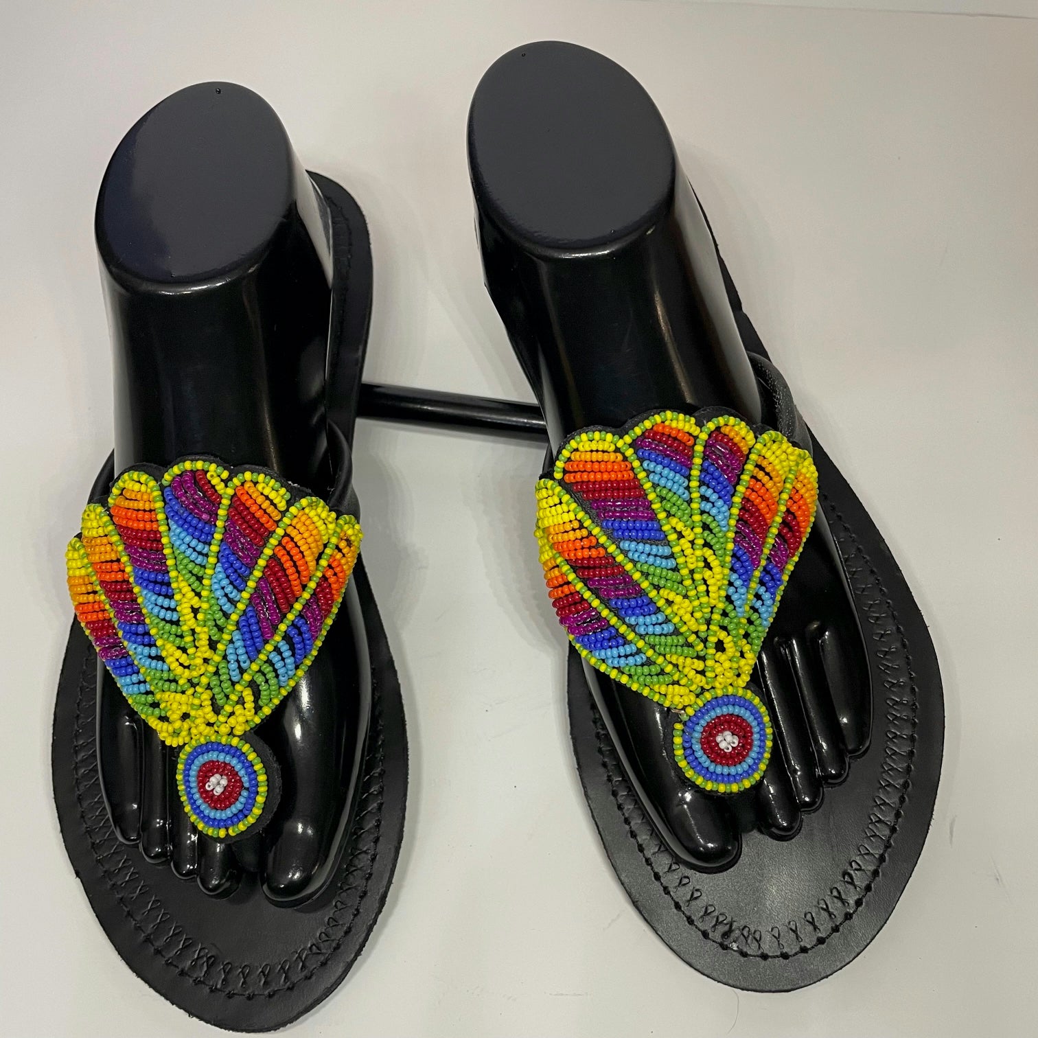 Peacock Massai Slippers
