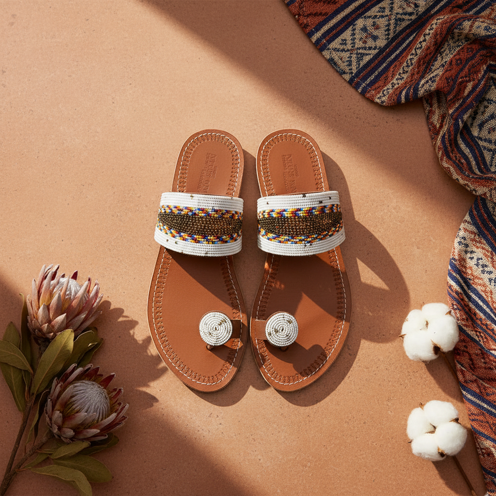 Regal Massai Sandals Flat Lay