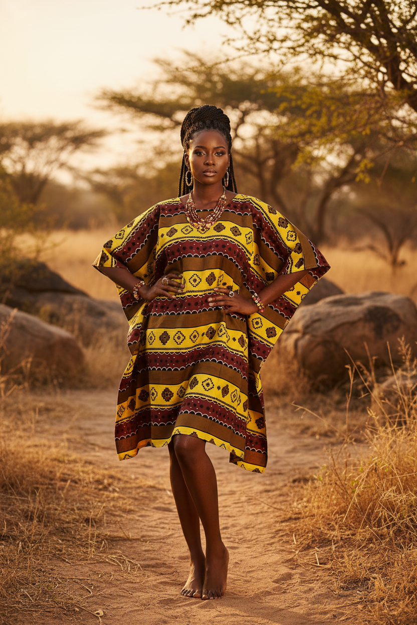 Short Brown Boubou Lifestyle