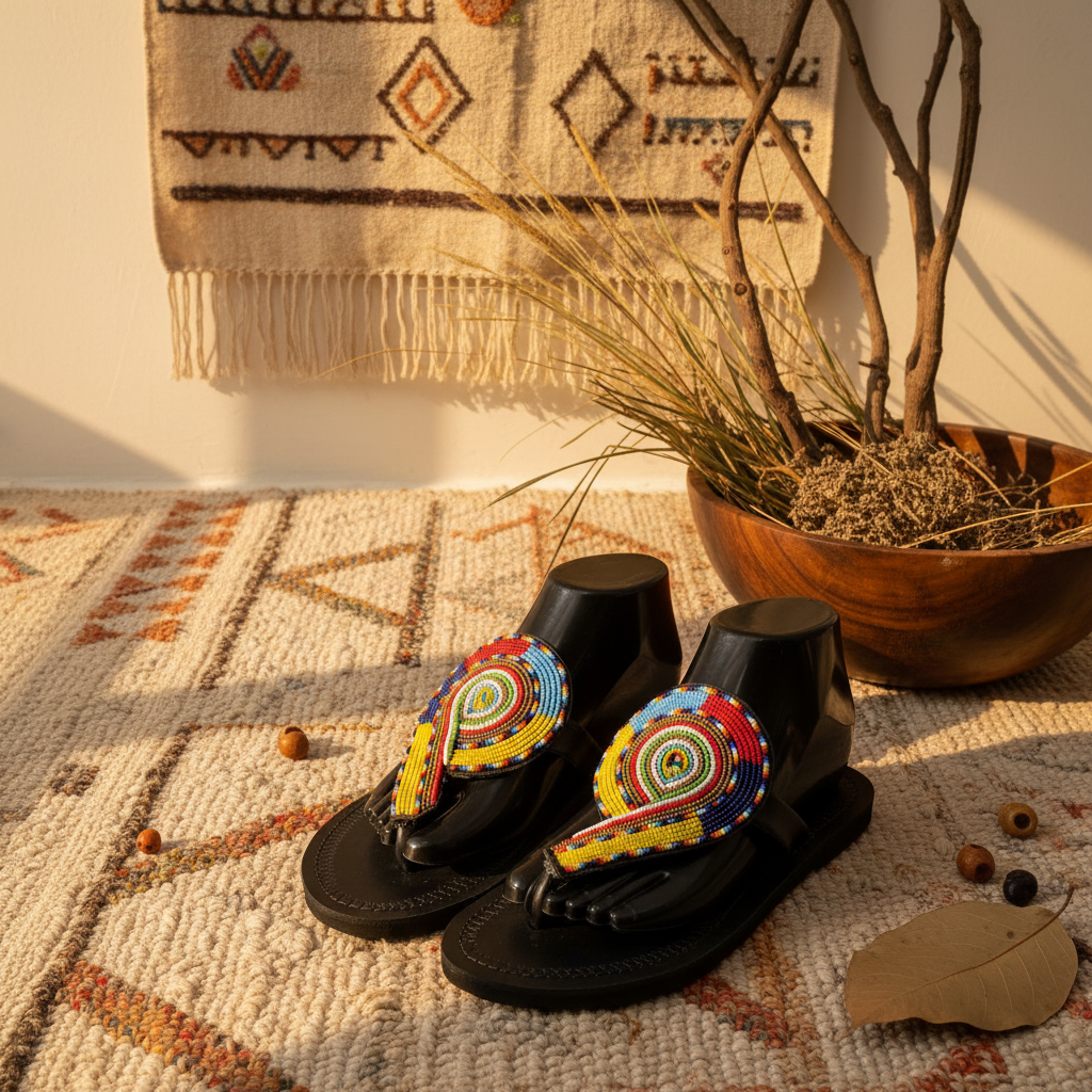 Six Massai Slippers